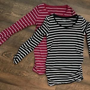Maternity long sleeve tops (set of 2)